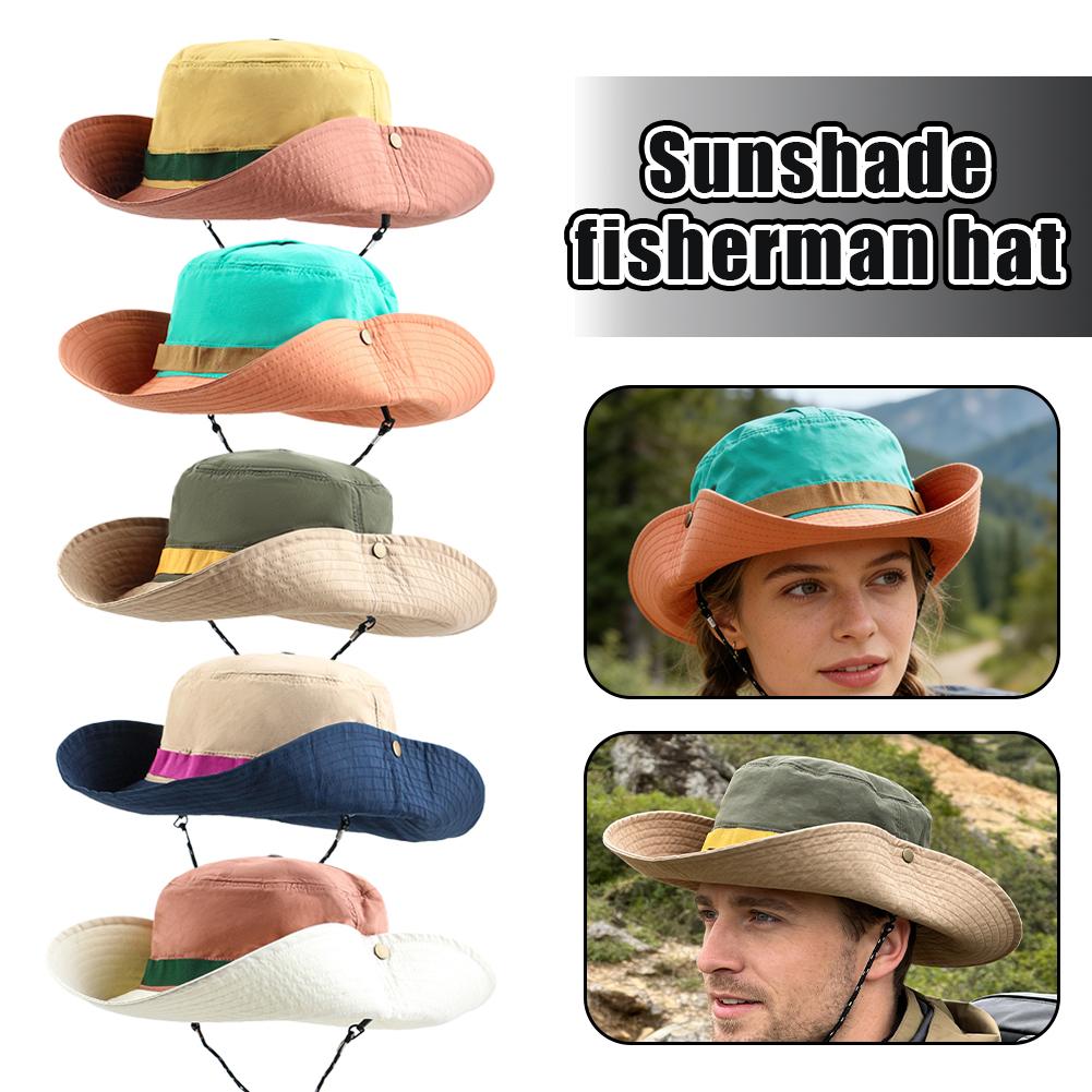 Japanese Outdoor Camping - Japanse stijl UPF 50+ zonbeschermende vissershoed,