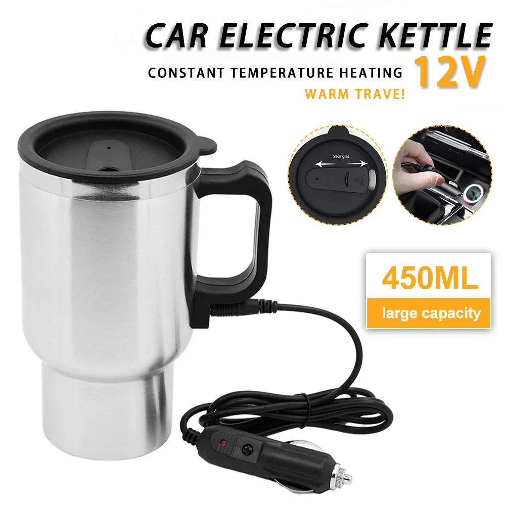 Outdoor Camping Kettle - Elektrische Verwarming Auto Waterkoker Dc 12V