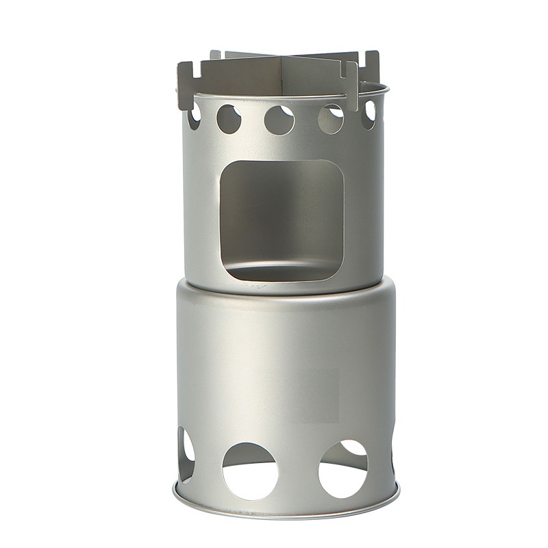 Outdoor Camping Wood Stove - Camping Kleine Titanium Houtkachel Draagbare DIY