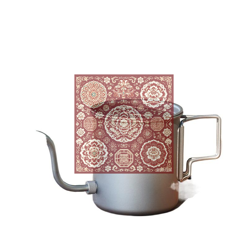 Outdoor Camping Kettle - Pure titanium gooseneck pour-over koffiekan met