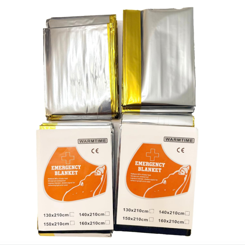 Emergency Mylar Blanket - 4-pack goud zilver Mylar thermische nooddekens