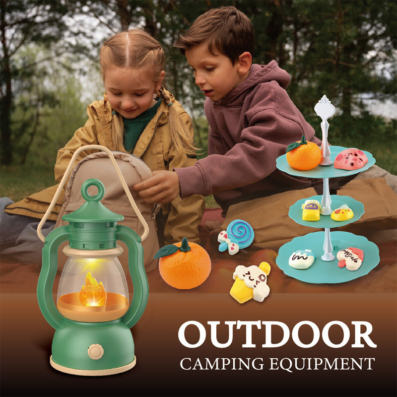 Outdoor Indoor Camping - Campingset voor kinderen Kampvuur Fantasiespel Peuterspeelgoed