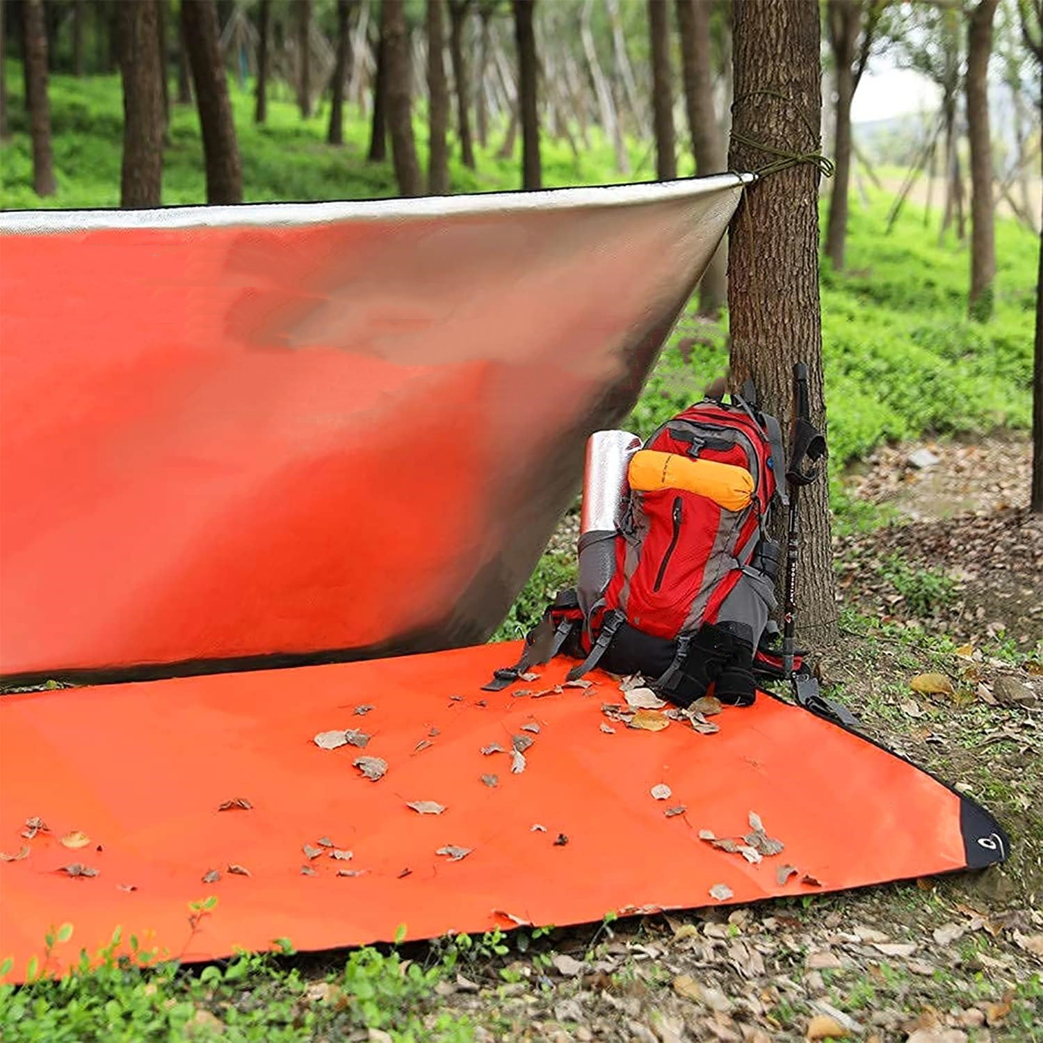 Emergency Mylar Blanket - Zware Survival Deken-Geïsoleerd Thermisch Reflecterend Zeildoek.