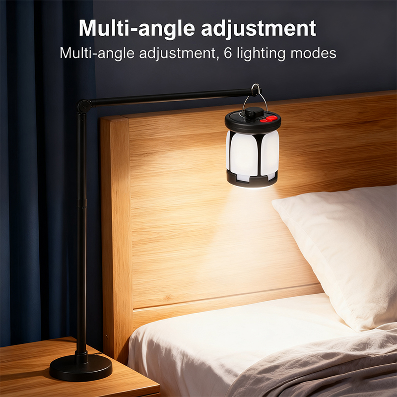 Outdoor Indoor Camping - Campinglantaarn op zonne-energie, draagbaar LED-licht voor