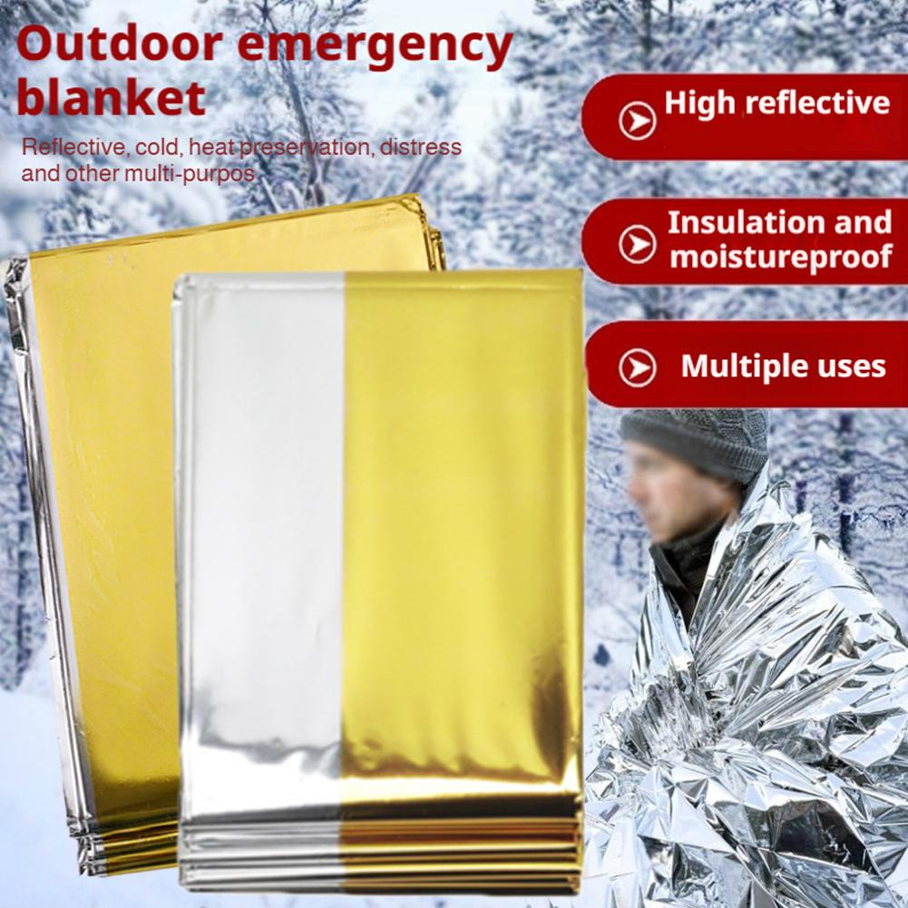 Emergency Mylar Blanket - Onderkoeling Redding EHBO Kamp Houd Folie