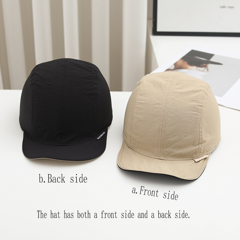 Japanese Outdoor Camping - Japanse stijl minimalistische effenkleurige baseballpet met