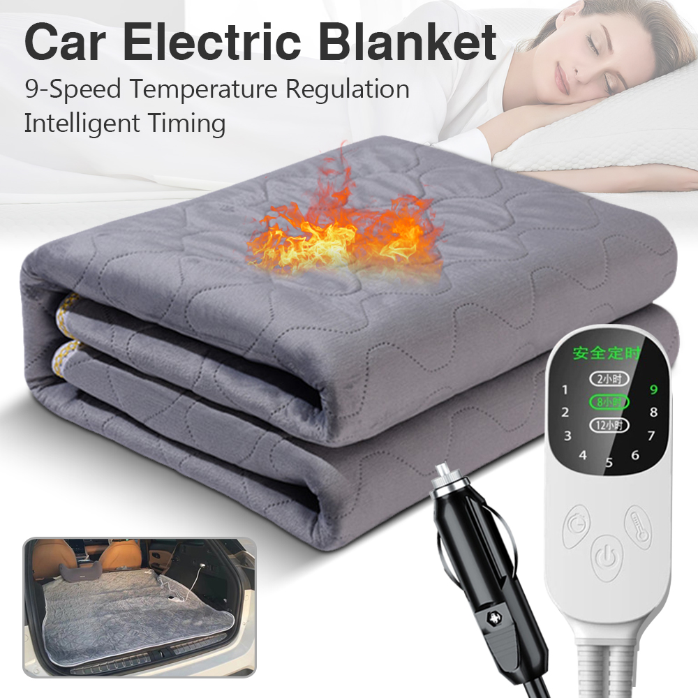 Outdoor Camping Heated Blanket - 12V Auto's Elektrische Deken Verwarmingsniveau Verwarmde