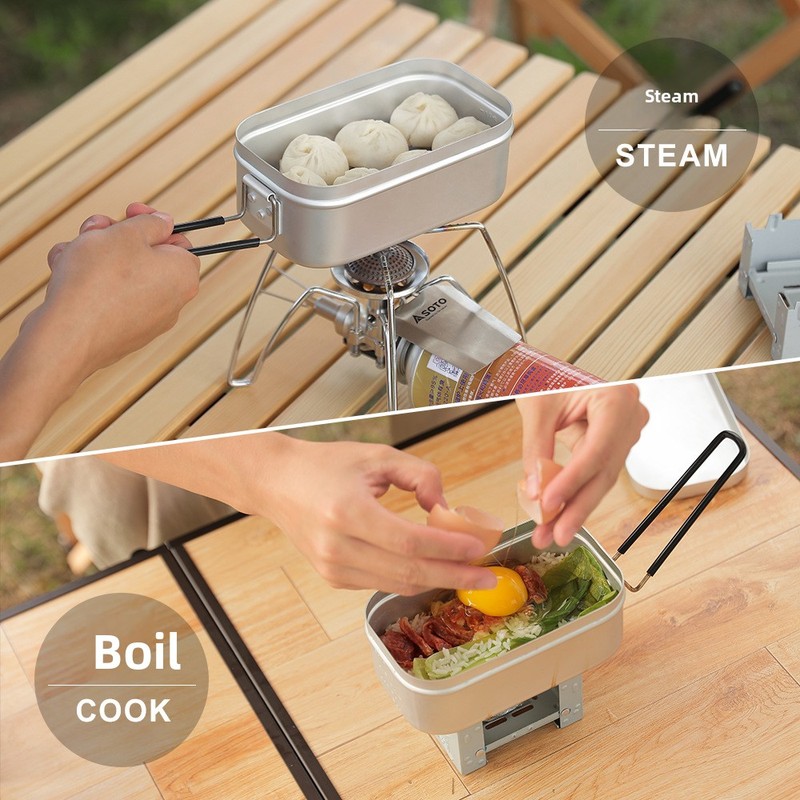 Japanse aluminium lunchbox, ve - Japanese Outdoor Camping recensie en prijs