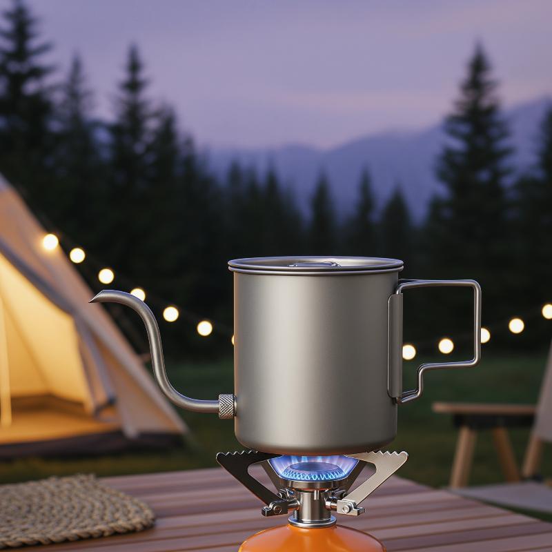 Pure titanium gooseneck pour-o - Outdoor Camping Kettle recensie en prijs