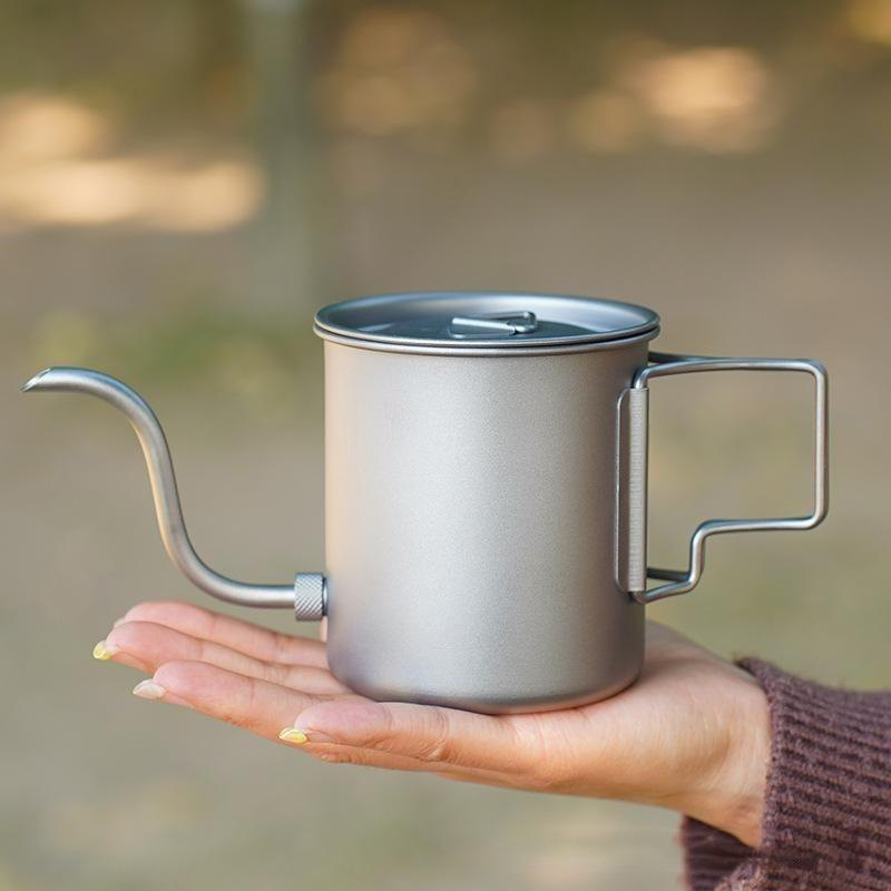 Pure titanium gooseneck pour-o - Outdoor Camping Kettle recensie en prijs