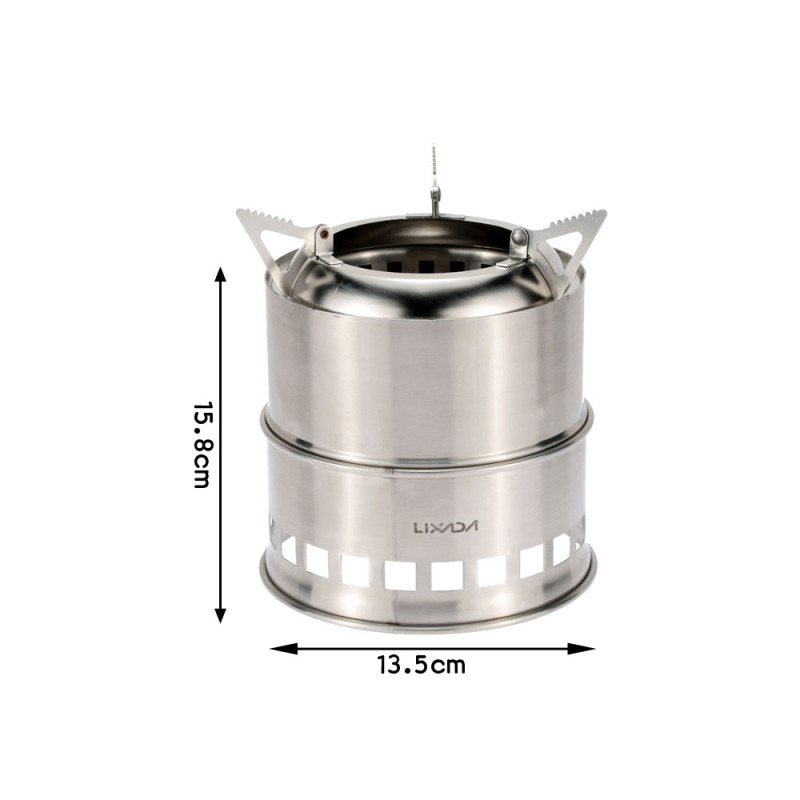 Lixada Roestvrijstalen Houtkac - Outdoor Camping Wood Stove recensie en prijs
