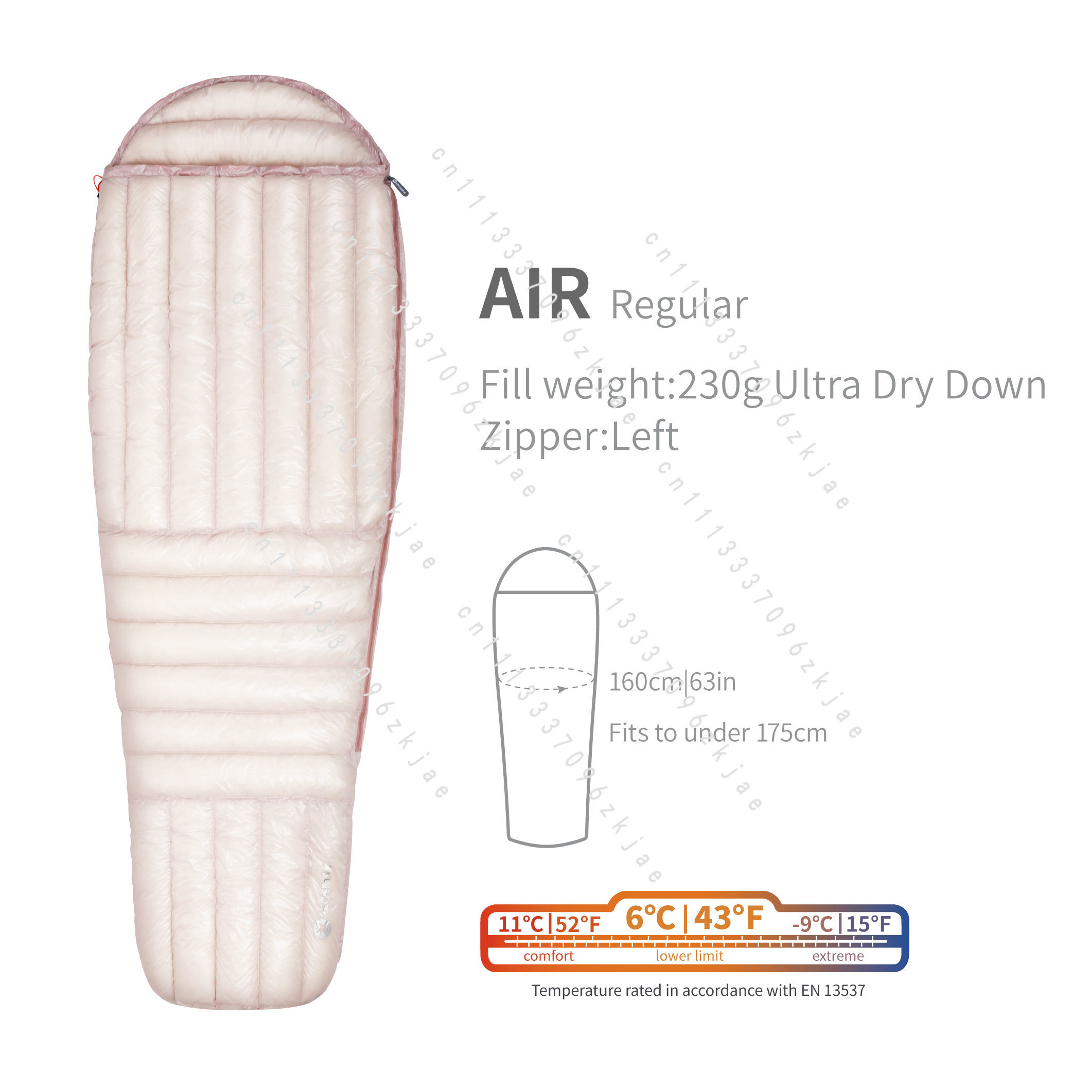 AIR 10D 800FP Ultra Dry Down S - Outdoor Camping Sleeping Bag recensie en prijs