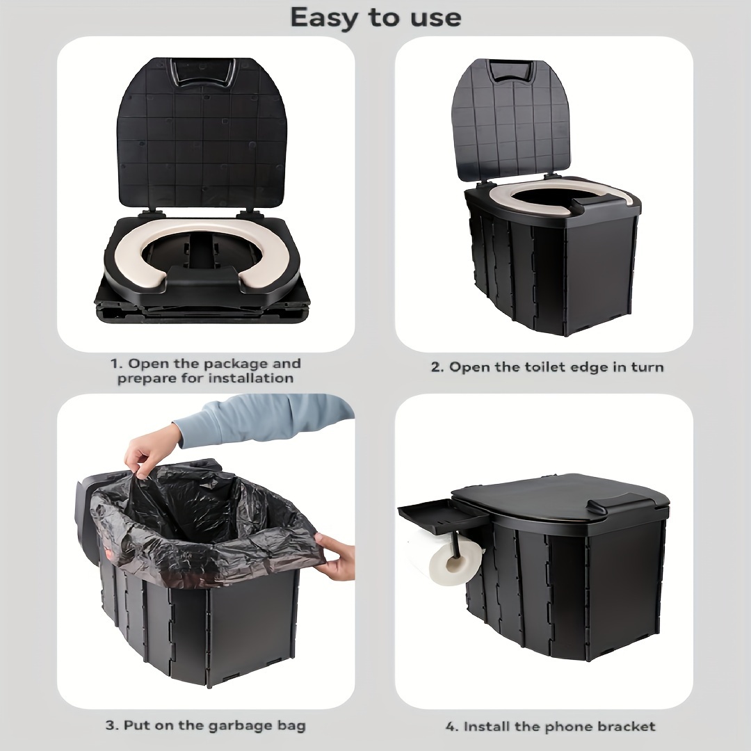 Draagbaar opvouwbaar toilet me - Outdoor Camping Carpet recensie en prijs