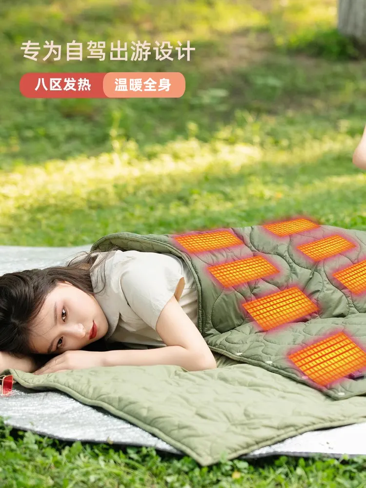 Camping buiten elektrische usb - Outdoor Camping Heated Blanket recensie en prijs