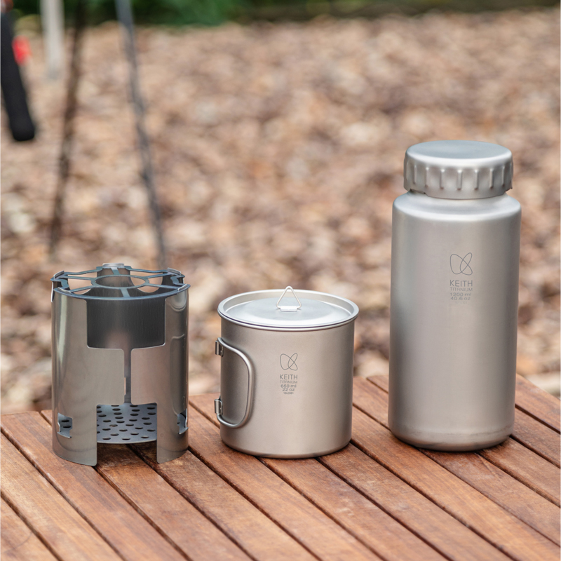 KEITH Pure Titanium Nesting Ca - Outdoor Camping Wood Stove recensie en prijs