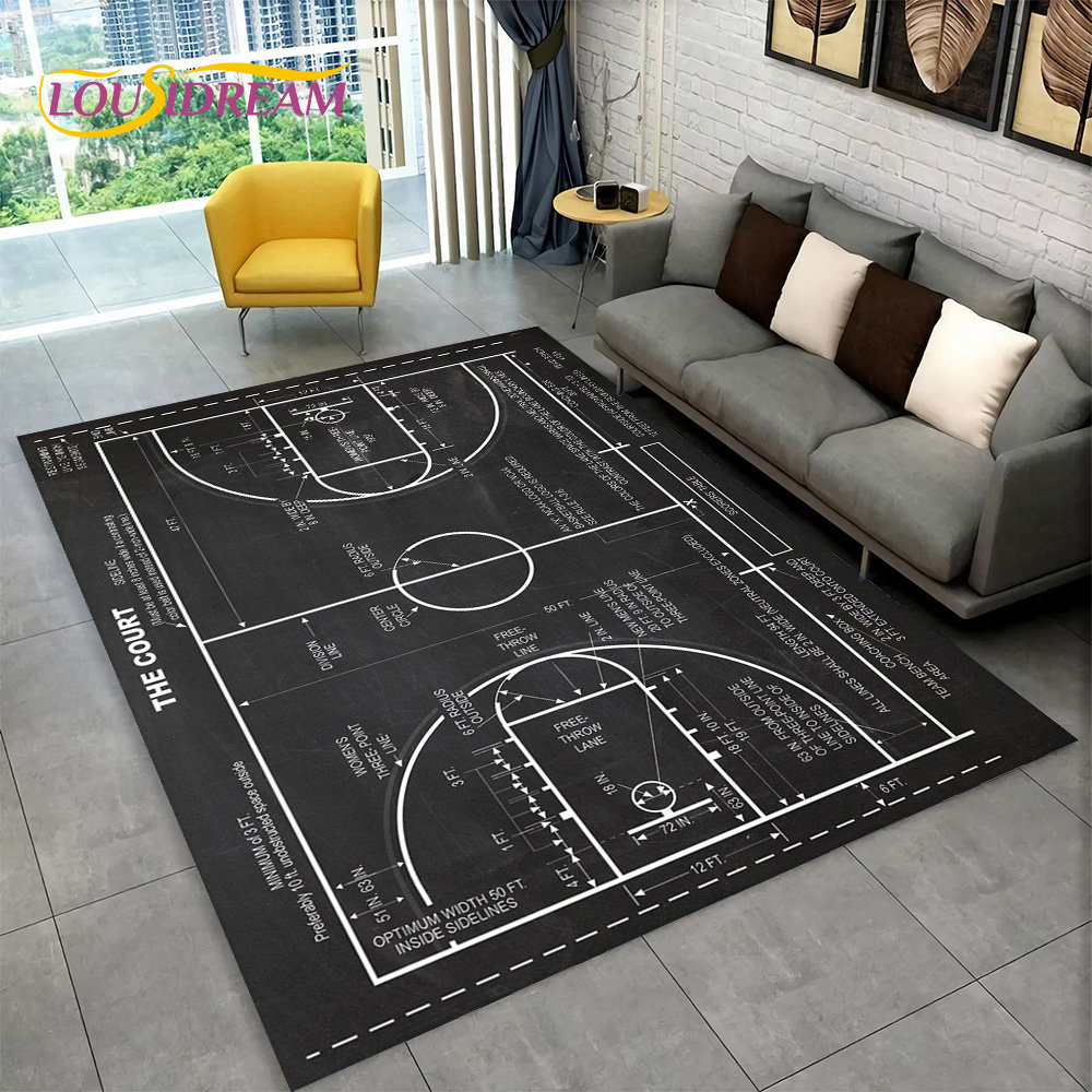 3d Basketbal Cour Cartoon Area - Outdoor Camping Mats Large recensie en prijs