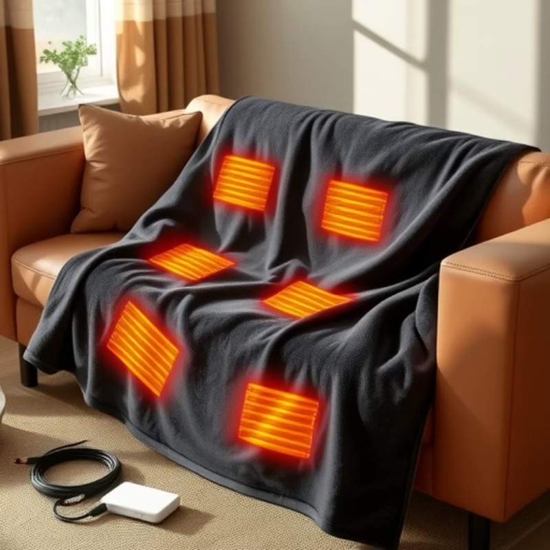 2025 NewUSB verwarmde sjaaldek - Outdoor Camping Heated Blanket recensie en prijs