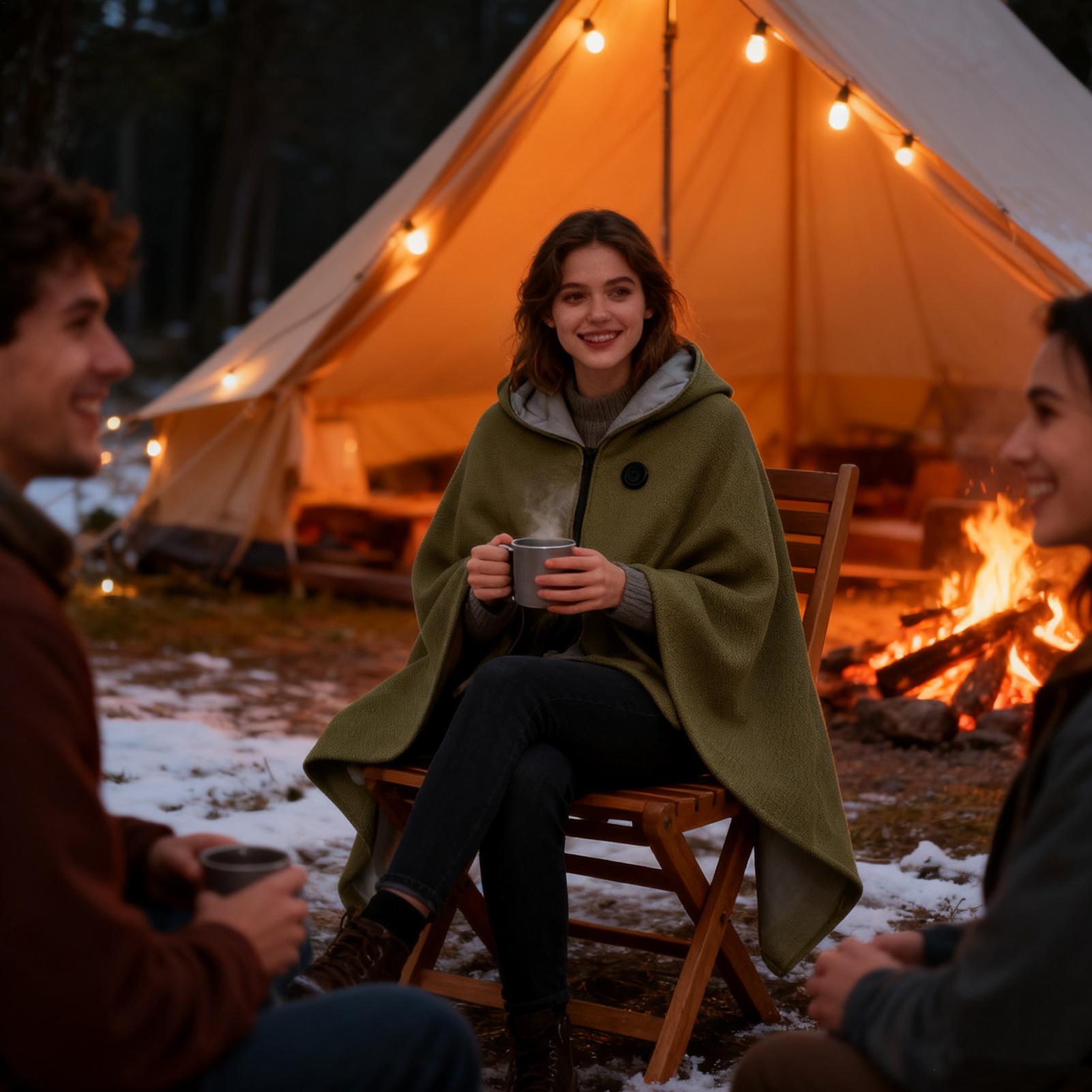 Verwarmde sjaal 3-versnellinge - Outdoor Camping Heated Blanket recensie en prijs